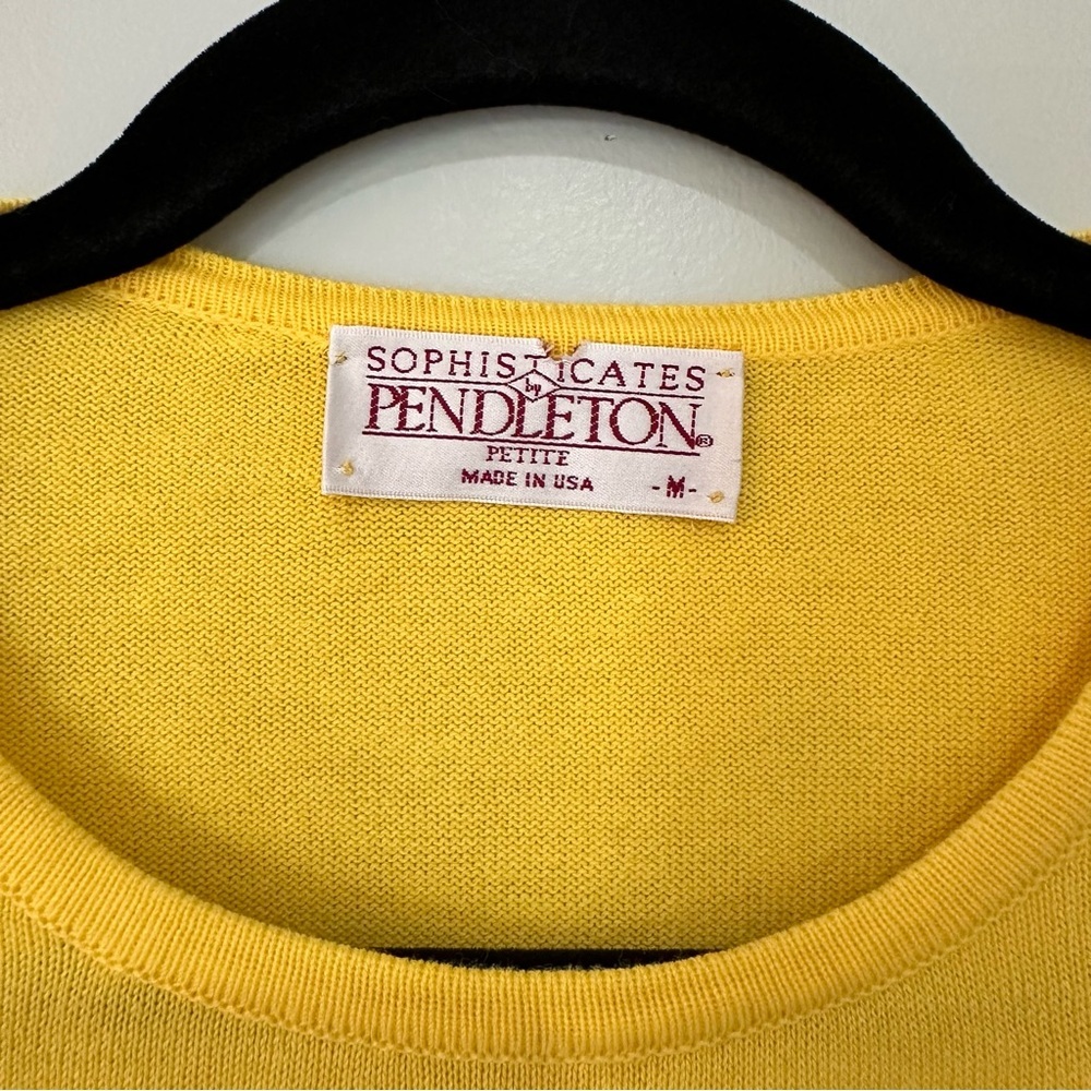 Sophisticates Pendleton Petite Medium Yellow Shor… - image 3
